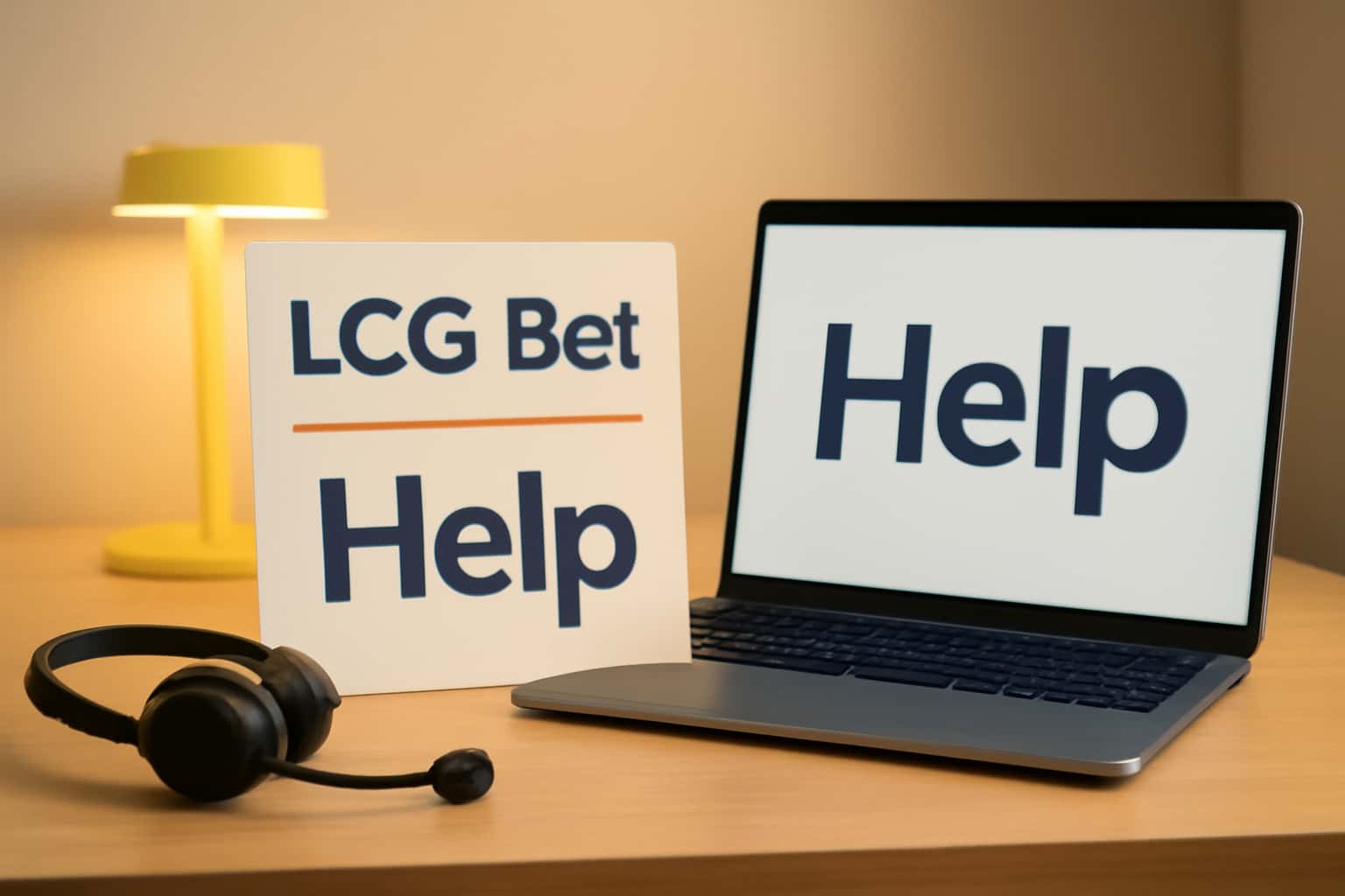 A neutral scene depicting LCG Bet Help information with clear text.