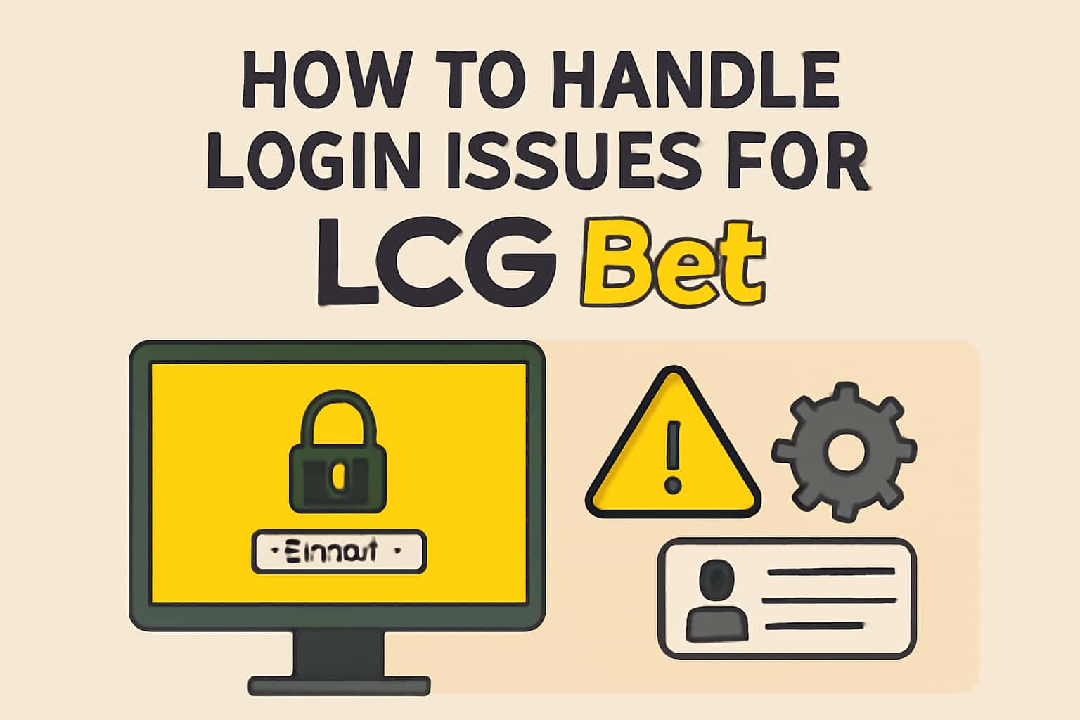 A visual representation of login support for LCG Bet