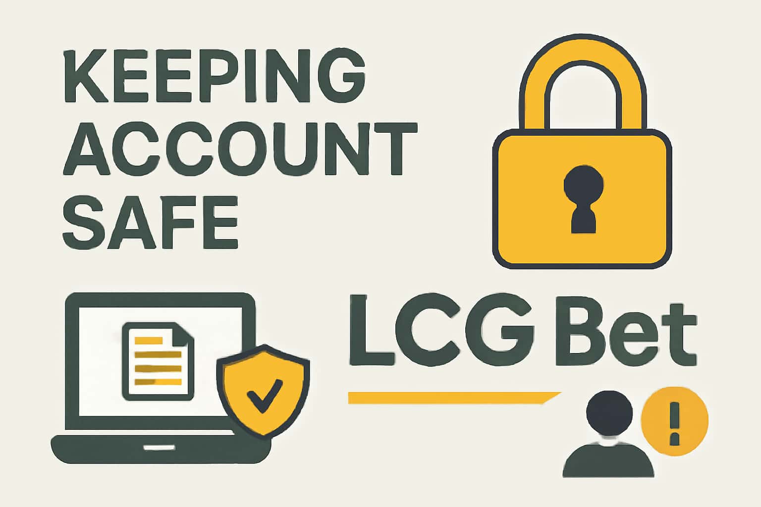A visual representation emphasizing securing your account on LCG Bet with high-tech elements.