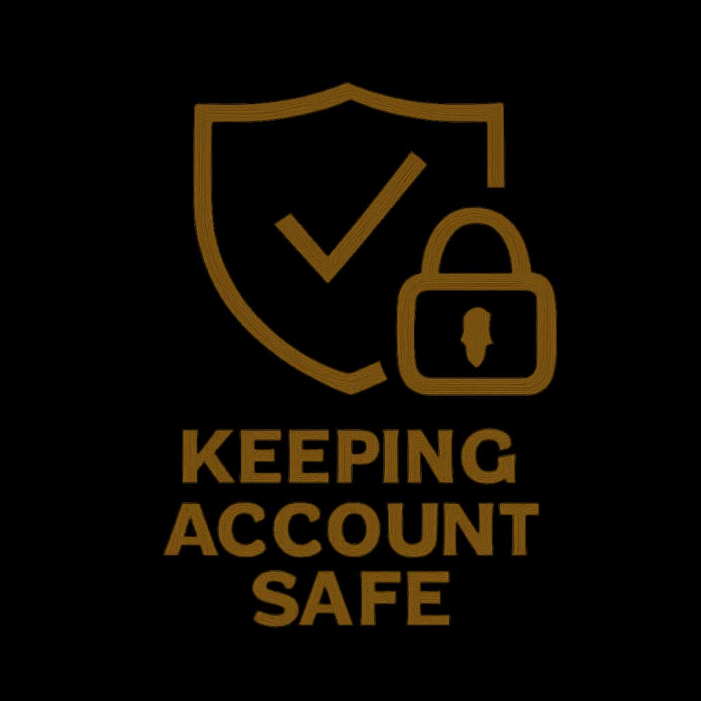 An icon symbolizing account safety for LCG Bet users.