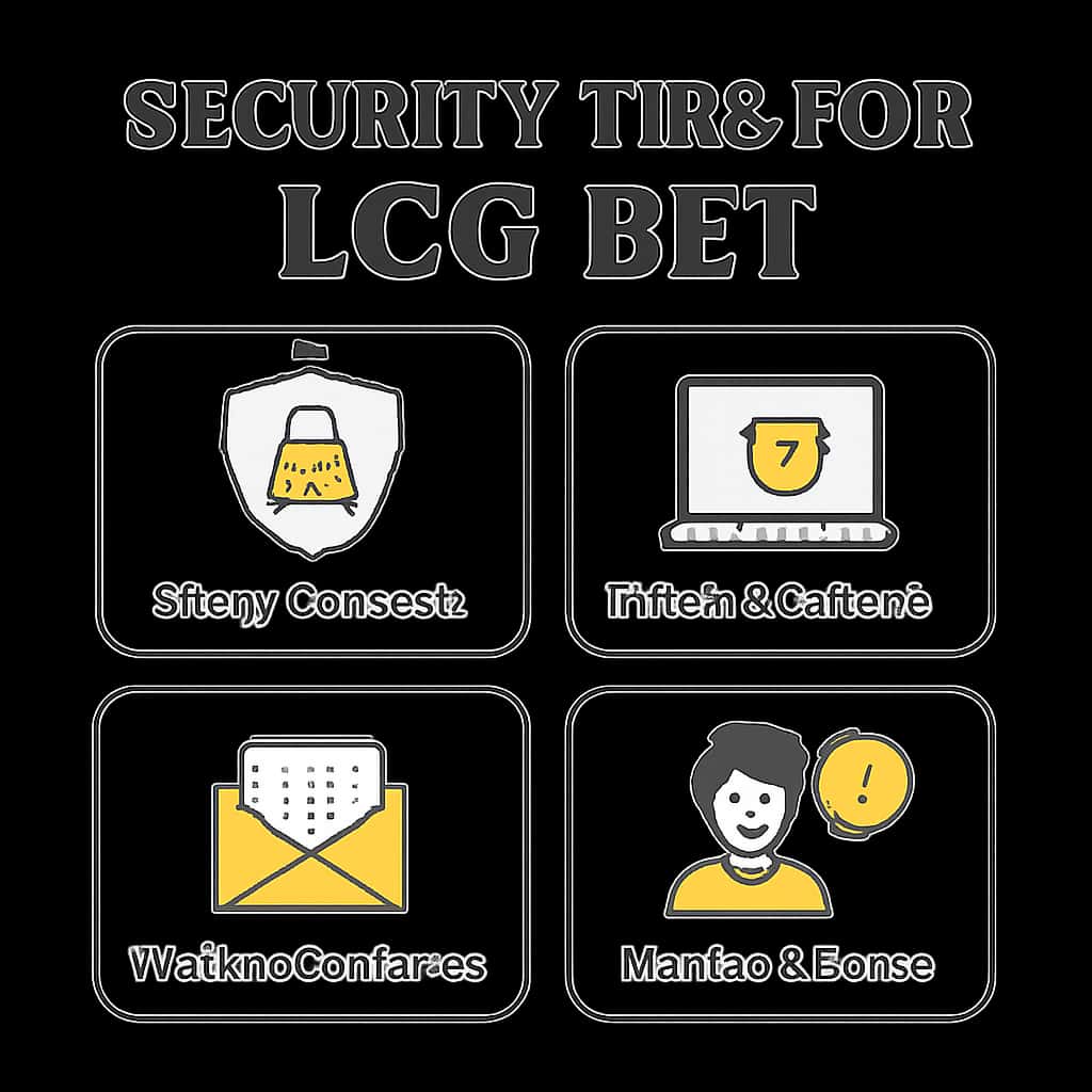 Diagram explaining security measures for LCG Bet.