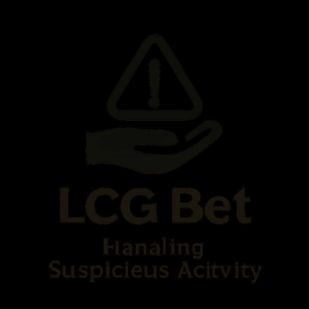 Icon representing guidance on handling suspicious activity for LCG Bet.