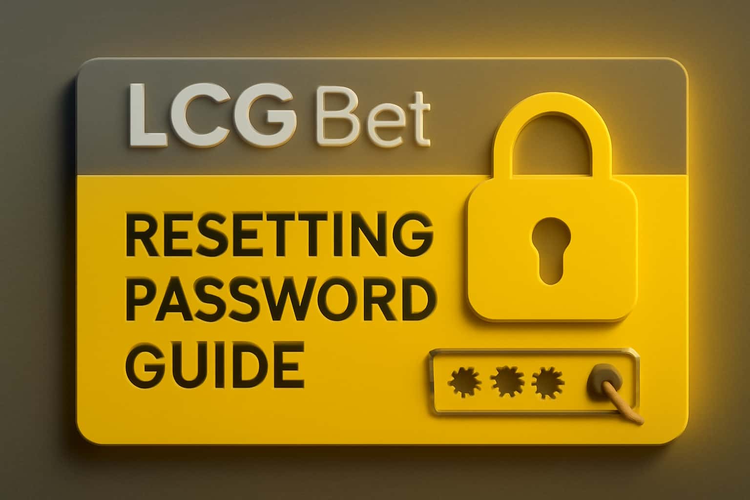 Visual representation of the LCG Bet password resetting process.