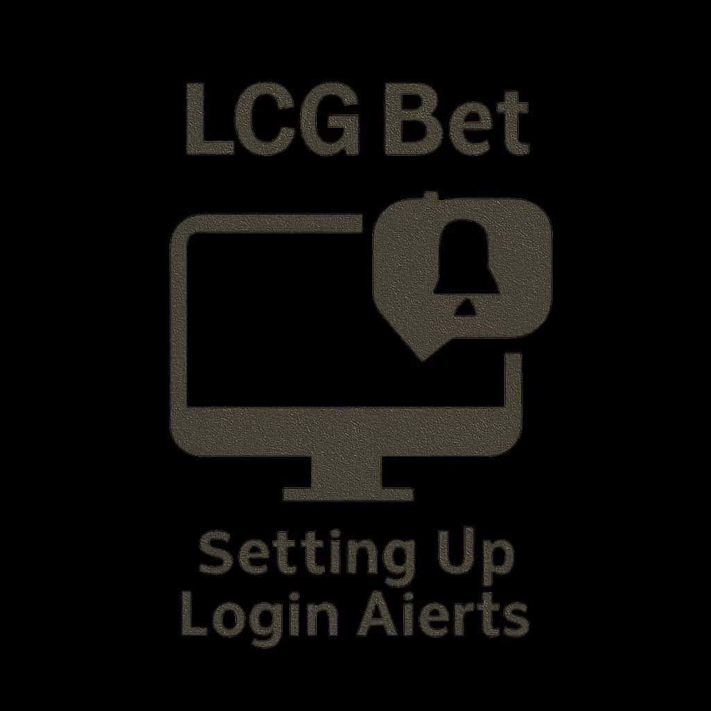 Icon representing LCG Bet login alerts guidance.